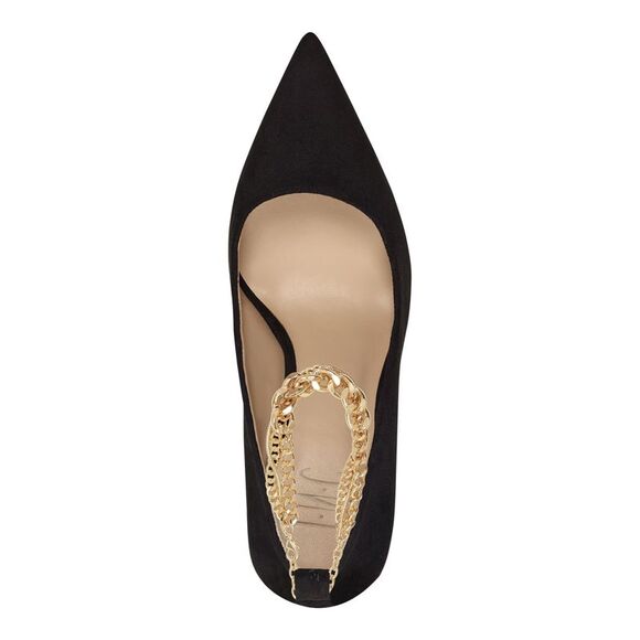 INC Womens Black Sadelle Pointed Toe Stiletto Buckle Dress Pumps Shoes 8.5 M - Picture 3 of 4